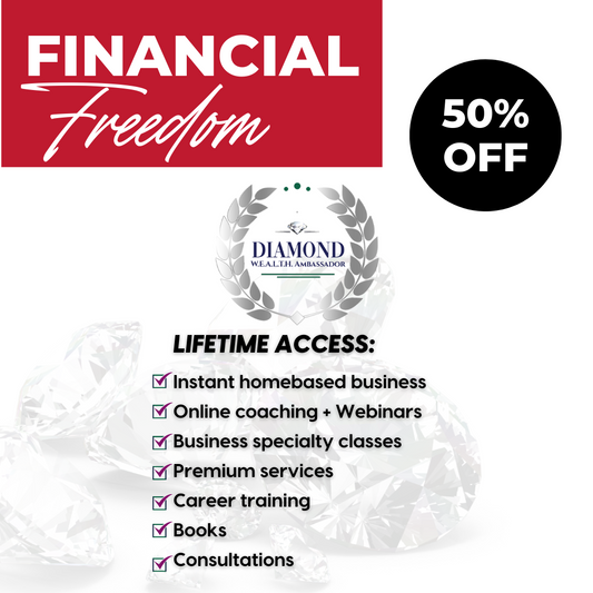 Discounted DIAMOND W.E.A.L.T.H. Ambassador Lifetime Membership - 50% Off - only $2999