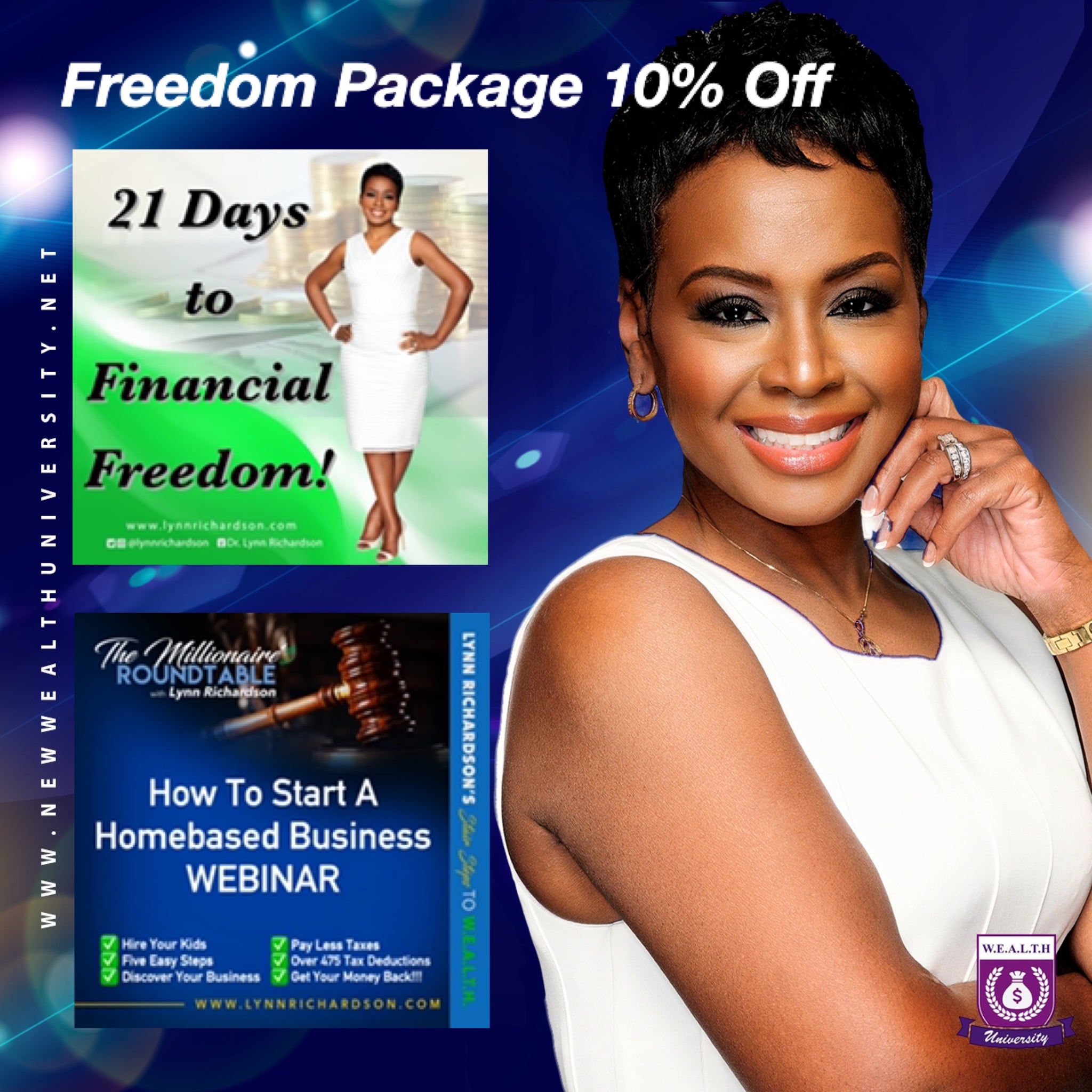 Freedom Package! 21 Days to Financial Freedom and How to Start a Homebased Business Webinar